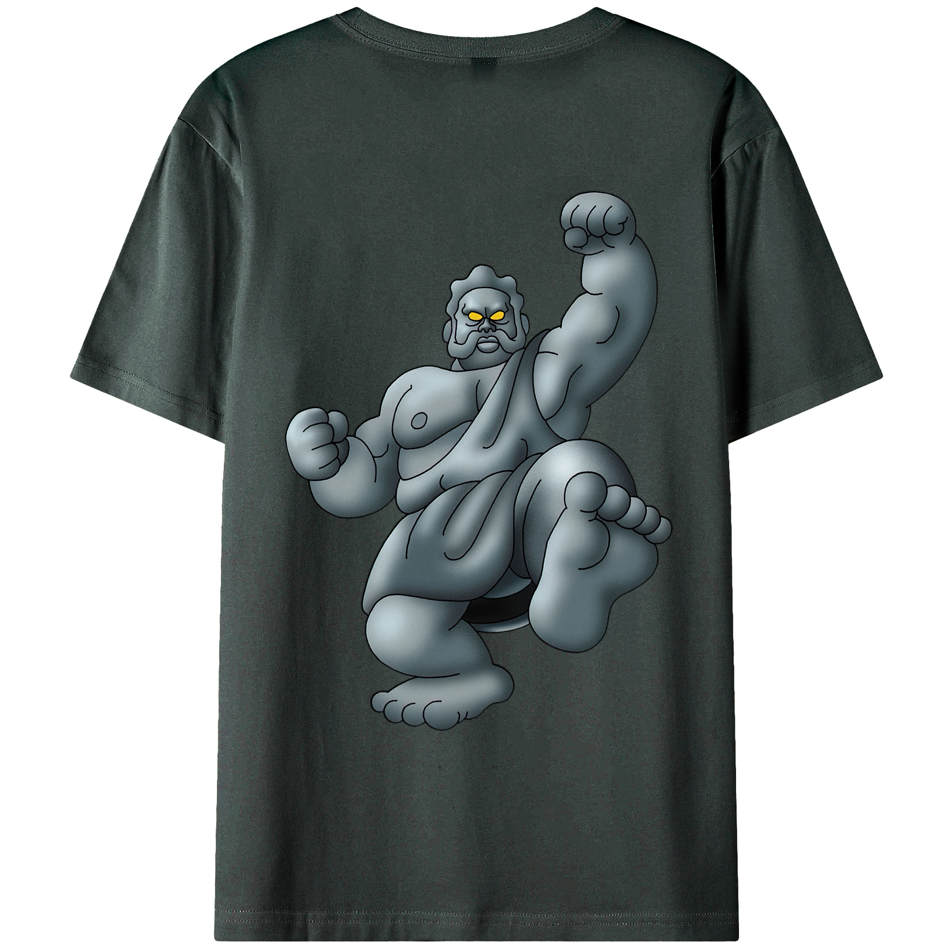 （画像用） ドラゴンクエスト Doragon Kuesuto Dragon Quest 綿100％ メンズ半袖Tシャツ（バックプリント） 通気性